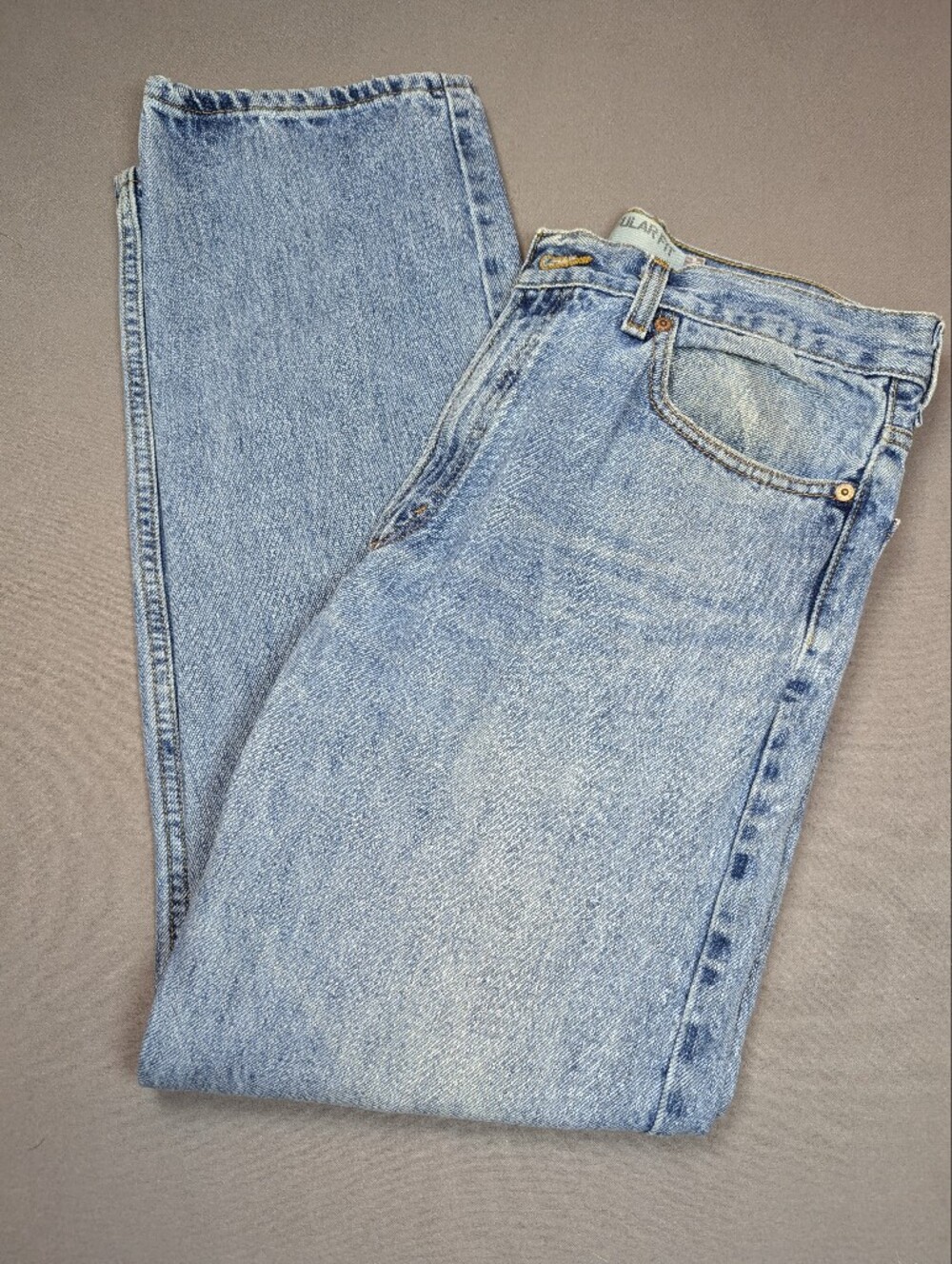 Levis 505 Straight Leg Light Wash Men's Jeans 34x32